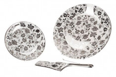 Set tort 8 piese Silver Flower foto