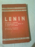 LENIN-CONTINUTUL ECONOMIC AL NARODNICISMULUI SI CRITICA LUI IN CARTEA Dlui STRUVE