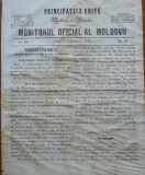 Principatele Unite , Monitorul oficial al Moldovii , Iasi , nr. 92 , 1859