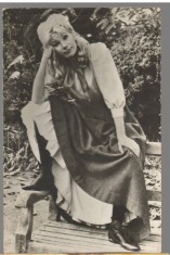 CPI (B6745) CARTE POSTALA - SUSAN HAMPSHIRE in serialul &quot;FORSYTE SAGA&quot;