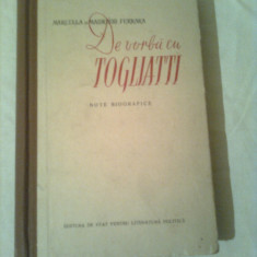 DE VORBA CU TOGLIATTI - NOTE BIOGRAFICE ~ MARCELLA & MAURIZIO FERRARA