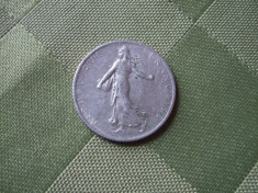 M. 1 franc 1912 Franta, argint foto
