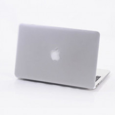 Carcasa protectie slim din plastic cu decupaj pentru MacBook Air 13.3 - transparenta foto