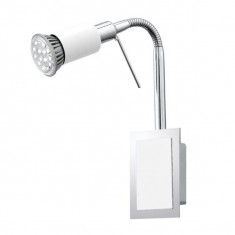 Aplica spot LED Eglo Eridan 90832 1x 3W GU10 orientabila, cu intrerupator pe fir, cu 1 bec LED economic 3W foto