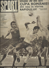 Revista SPORT nr. 13/1972 FC Arges Rapid foto