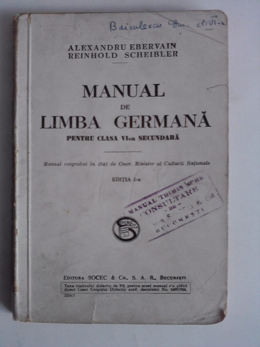 Manual de limba germana cl. a VI-a / R2P5F