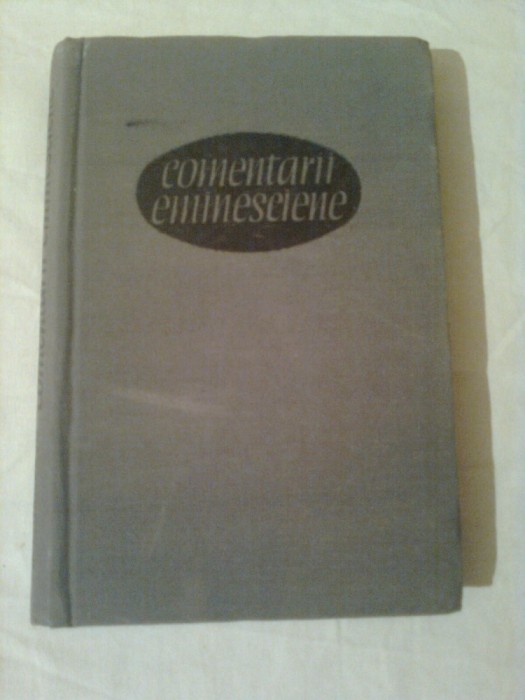 COMENTARII EMINESCIENE ~ D. MURARASU