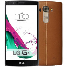 LG G4 H815 Leather Brown(capac piele+capac plastic inclus in pachet) foto