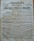 Principatele Unite , Monitorul oficial al Moldovii , Iasi , nr. 85 , 1859