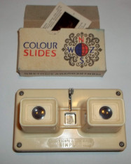 aparat pentru diapozitive Simplex stereoscope lestrade Franta anii 70 plus bonus foto