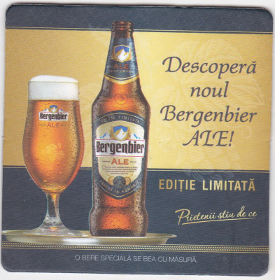 Suport de pahar / Biscuite BERGENBIER ALE foto