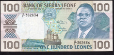 Sierra Leone 100 Leones 1989 foto
