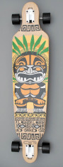 Longboard DROP SHAPE - Totem Tribal - ABEC 7 - Axe Aluminiu - Roti Silikon - NOU foto