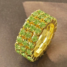 Superb inel 9k GOLD FILLED cu zircon cz. Ajustabil foto