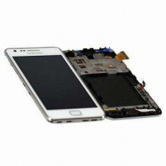 Display Samsung Galaxy S2 plus I9105 I9105P Cu Rama Original Alb foto