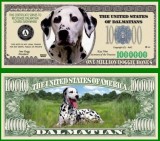 USA 1 Million Dollars UNC Dalmatian