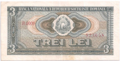 BANCNOTA 3 LEI 1966 (RSR) - DE COLECTIE ! foto