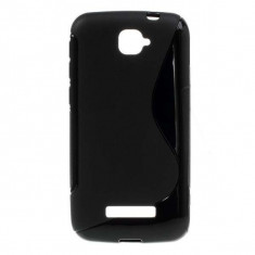 Husa Design S TPU Silicon Alcatel One Touch Pop C7 OT-7040D Neagra foto