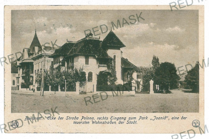 955 - BUCURESTI, Polona street - old postcard, CENSOR - used - 1918