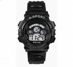 Ceas sport digital S - Shock tip casio iluminare alarma calendar cronometru foto