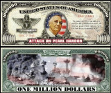 USA 1 Million Dollars Pearl Habour UNC