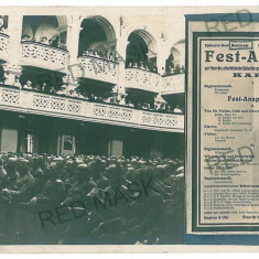 1365 - BUCURESTI, Concert music for army - old PC, real PHOTO - unused - 1917