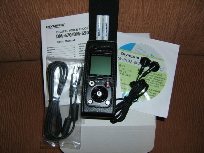 Olympus sonority recorder