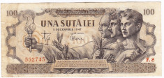Bancnota 100 lei 5 decembrie 1947 (8) foto