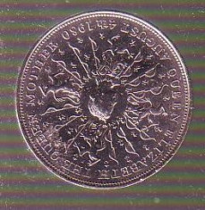 moneda Anglia 1980 comemorativa foto