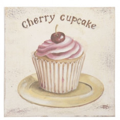 Tablou cherry cupcake foto