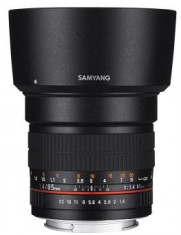 Samyang 85mm F1.4 obiectiv foto pentru Canon foto