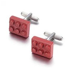 Butoni lego game culoare rosie + cutie simpla cadou