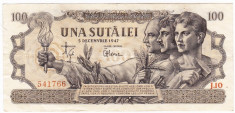 Bancnota 100 lei 5 decembrie 1947 (2) foto