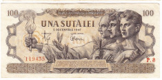 Bancnota 100 lei 5 decembrie 1947 (4) foto