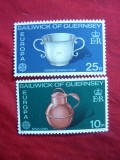 Serie Guernsey 1976 - Europa CEPT Traditii ,Antichitati -2 val., Nestampilat