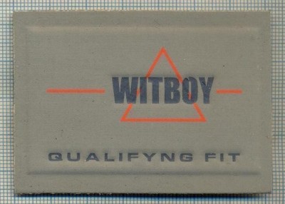 393 -EMBLEMA- WITBOY - BRAND RENUMIT DE IMBRACAMINTE -starea care se vede foto