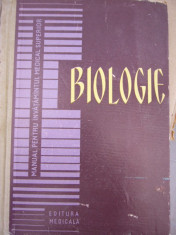 RWX 45 - BIOLOGIE - PENTRU INVATAMANTUL MEDICAL SUPERIOR - 1963 foto