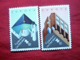 Serie Liechtenstein 1987 - Europa CEPT -Arhitectura -2 val., Nestampilat