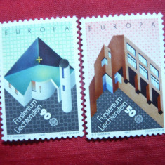 Serie Liechtenstein 1987 - Europa CEPT -Arhitectura -2 val.