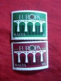 Serie Malta 1984 Europa CEPT -Congres 25 Ani , 2 val., Nestampilat