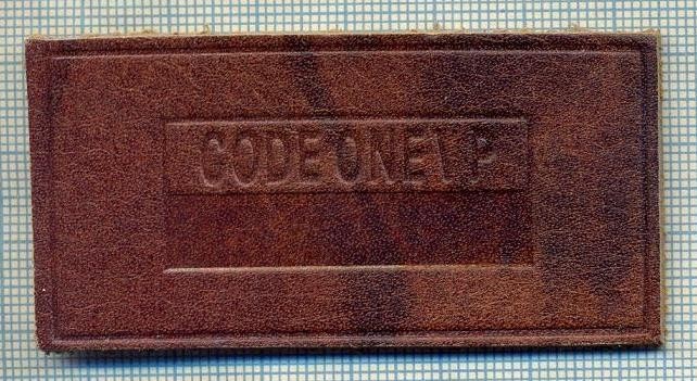 398 -EMBLEMA- CODE ONE/P - BRAND RENUMIT DE IMBRACAMINTE -starea care se vede