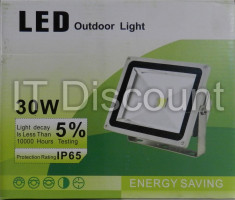 PROIECTOR CU LED 30W ALB RECE 6500k IP65 foto