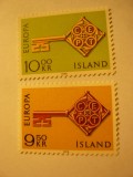 Serie Islanda 1968 Europa CEPT 2 val.