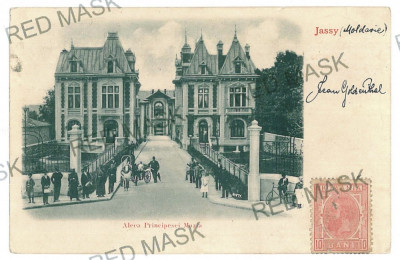 1933 - IASI, Princess Mary street, Litho - old postcard - used - 1900 foto