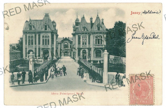 1933 - IASI, Princess Mary street, Litho - old postcard - used - 1900