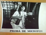 Tora Vasilescu Proba de microfon 1980 Mircea Daneliuc foto Romaniafilm, Bucuresti, Necirculata, Fotografie