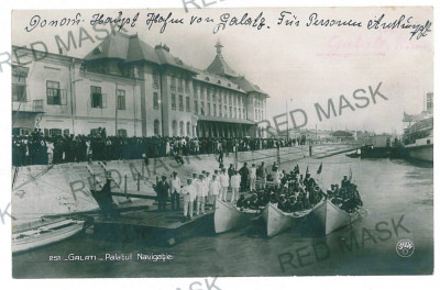 1823 - GALATI, Navy Palace - old postcard, real PHOTO - unused foto