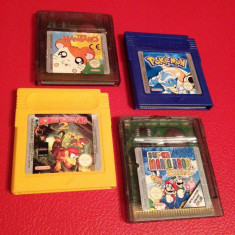 POKEMON - MARIO DELUXE - HAMTARO - DONKEY KONG - LOT JOCURI GAMEBOY foto