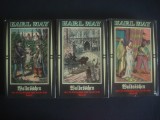 KARL MAY - WALDROSCHEN ODER DIE RACHERJAGD RUND UM DIE ERDE 3 volume {germana}, Alta editura