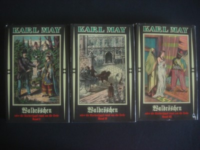 KARL MAY - WALDROSCHEN ODER DIE RACHERJAGD RUND UM DIE ERDE 3 volume {germana} foto